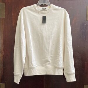 Classic White Crewneck Sweater